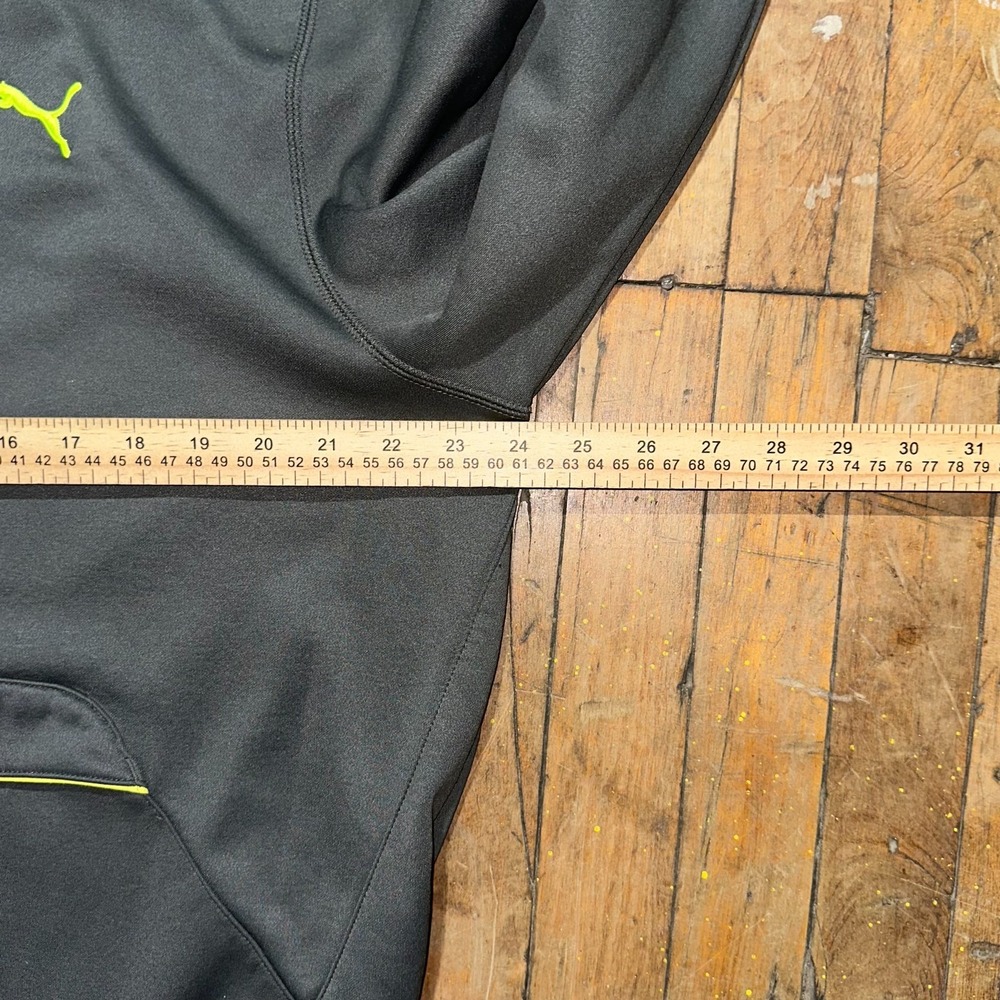 PUMA Act Hero Shield FZ Hoodie Men's Large Gray Athletic Long Sleeve Drawstring - Picture 6 of 11